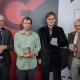 Nagroda Literacka Gdynia 2015 – laureaci. Od lewej: P. Wierzbicki, P. Janicki, M. Cichy, W. Dłuski. Fot. Wojciech Rojek (źródło: materiały prasowe organizatora)