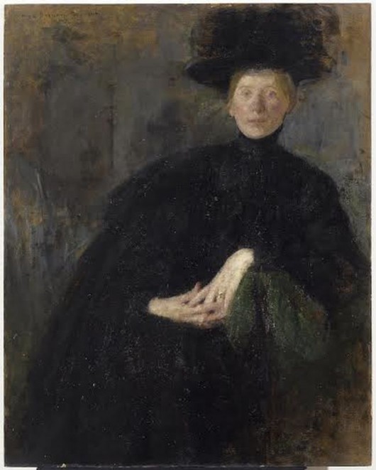 „Portret damy w czarnym kapeluszu”, Olga Boznańska (źródło: materiały prasowe Muzeum Miejskiego Wrocławia)