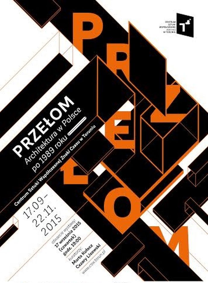 „Przełom. Architektura w Polsce po 1989 roku” – plakat (źródło: materiały prasowe)