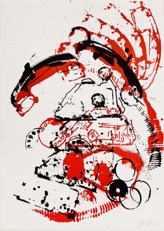 Arman, „Wnętrza rzeczy I – Telefon", 1971, litografia, EA, 65 x 48,8, Kolekcja  CGII – inv. OE 6794 © ADAGP (źródło: materiały prasowe)
