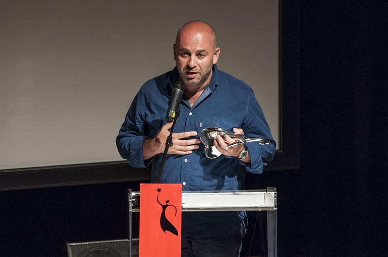 Vahram Mkhitaryan odbiera nagrodę Lessinia d’Argento dla najlepszego reżysera (źródło: materiały prasowe)