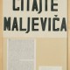 Vlado Martek, z cyklu „Agitacja poetycka 7”, „Czytajcie Malewicza”, 1981 (źródło: materiały prasowe organizatora)