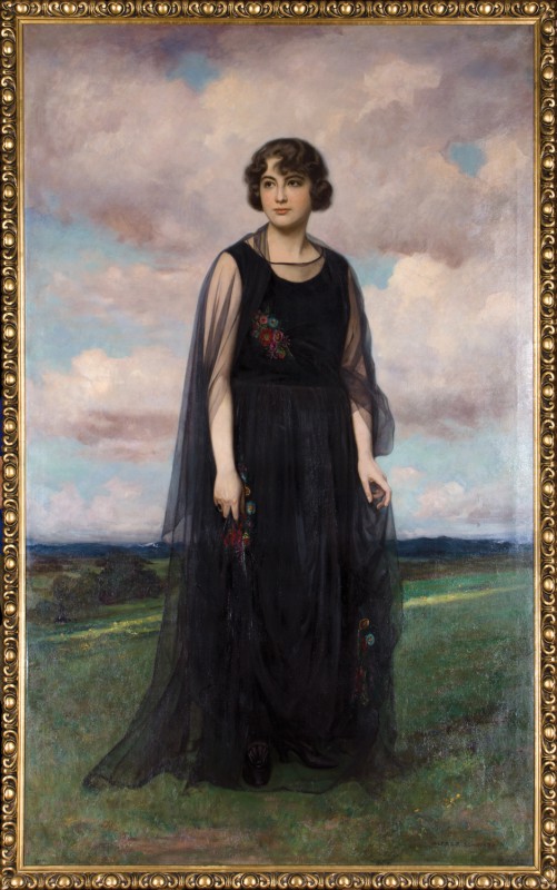 Alfred Schwarz, „Portret Izy Marii Poznańskiej”, 1919, olej, płótno, własność Muzeum Polskiego w Rapperswilu (źródło: materiały prasowe organizatora)
