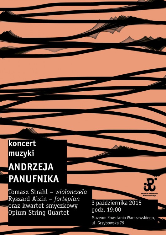 Koncert muzyki Andrzeja Panufnika – plakat (źródło: materiały prasowe)