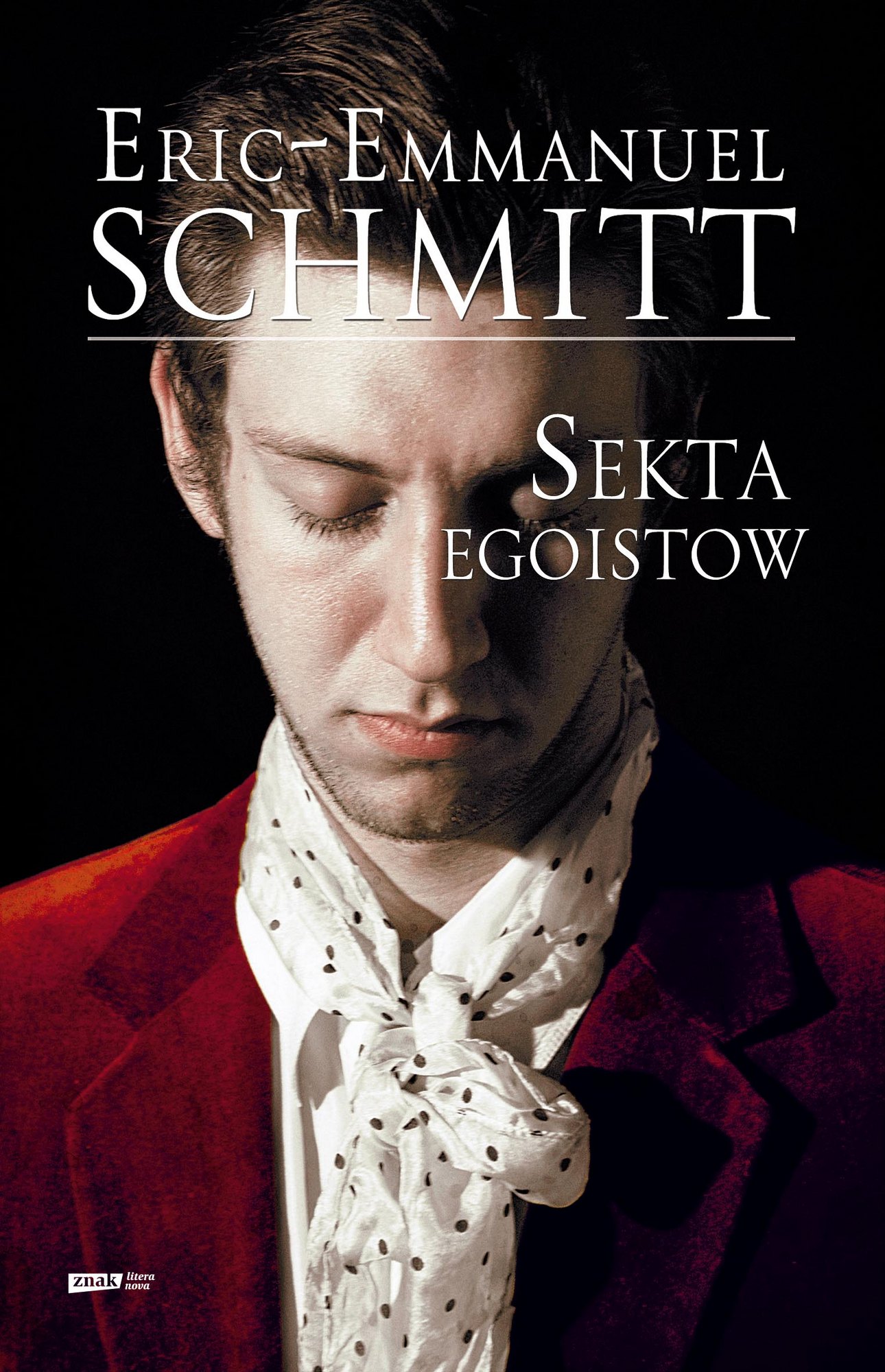 Eric-Emmanuel Schmitt, „Sekta egoistów” – okładka (źródło: materiały prasowe wydawcy)