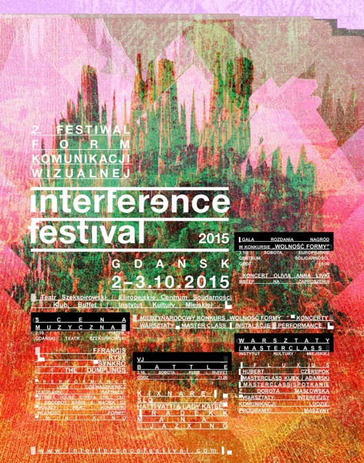 Interference Festival 2015 – plakat (źródło: materiały prasowe organizatora)
