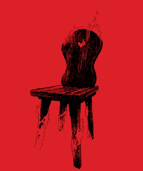 Krzysztof Gawronkiewicz „Krzesło w piekle” – plakat (źródło: materiały prasowe)