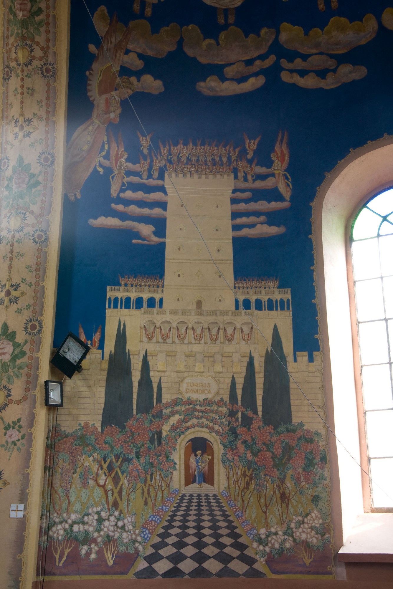 Józef Mehoffer, polichromia kościoła w Lubieniu – Wieża Dawidowa, fot. MNK (źródło: materiały prasowe)