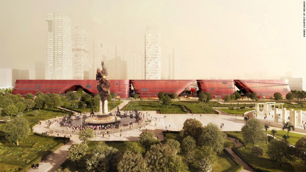 Shenzhen Cltural Complex, Chiny – data otwarcia: 2017 r., proj. Mecanoo (źródło: CNN Style)