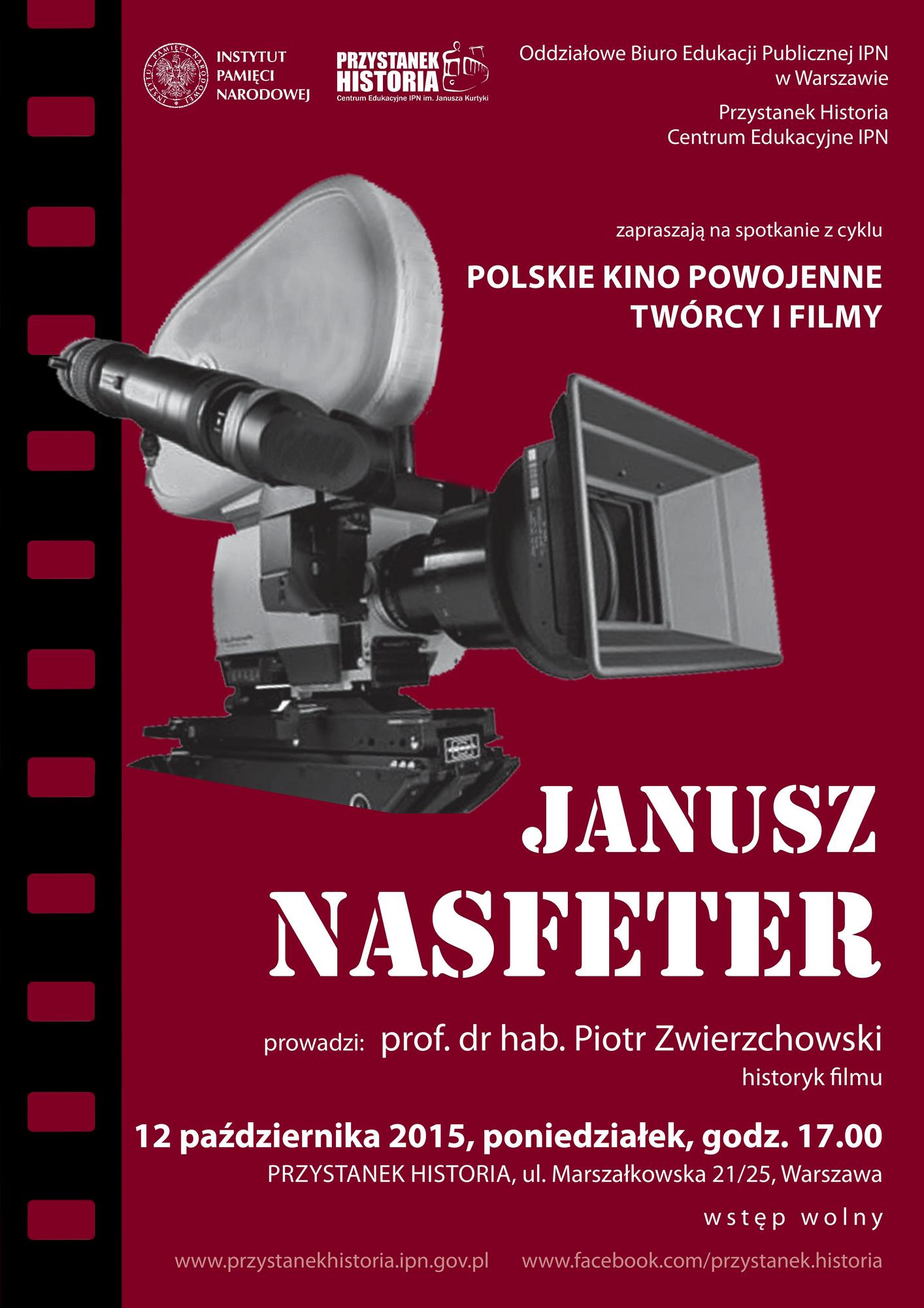 „Kino według Janusza Nasfetera” – plakat (źródło: materiały organizatora)