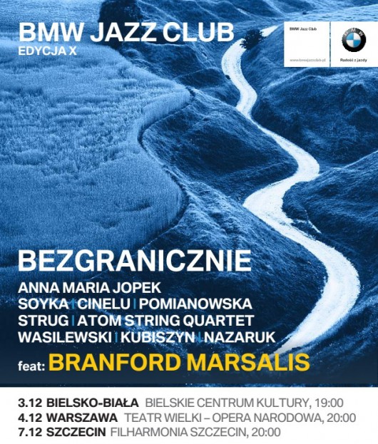 X edycja BMW Jazz Club „Bezgranicznie” − plakat (źródło: materiały prasowe organizatora)