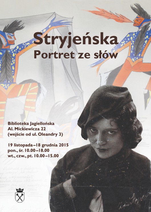 Wystawa „Stryjeńska. Portret ze słów”, plakat (źródło: materiały prasowe organizatora)
