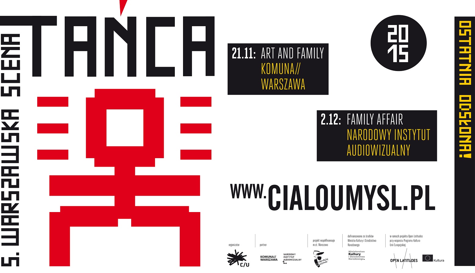 „Family Affair”, Warszawska Scena Tańca, plakat (źródło: materiały organizatora)