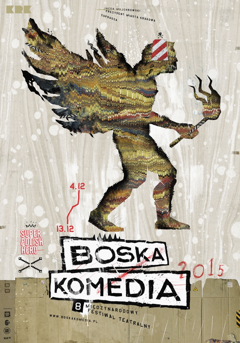8. Międzynarodowy Festiwal Teatralny Boska Komedia – plakat (źródło: materiały prasowe)
