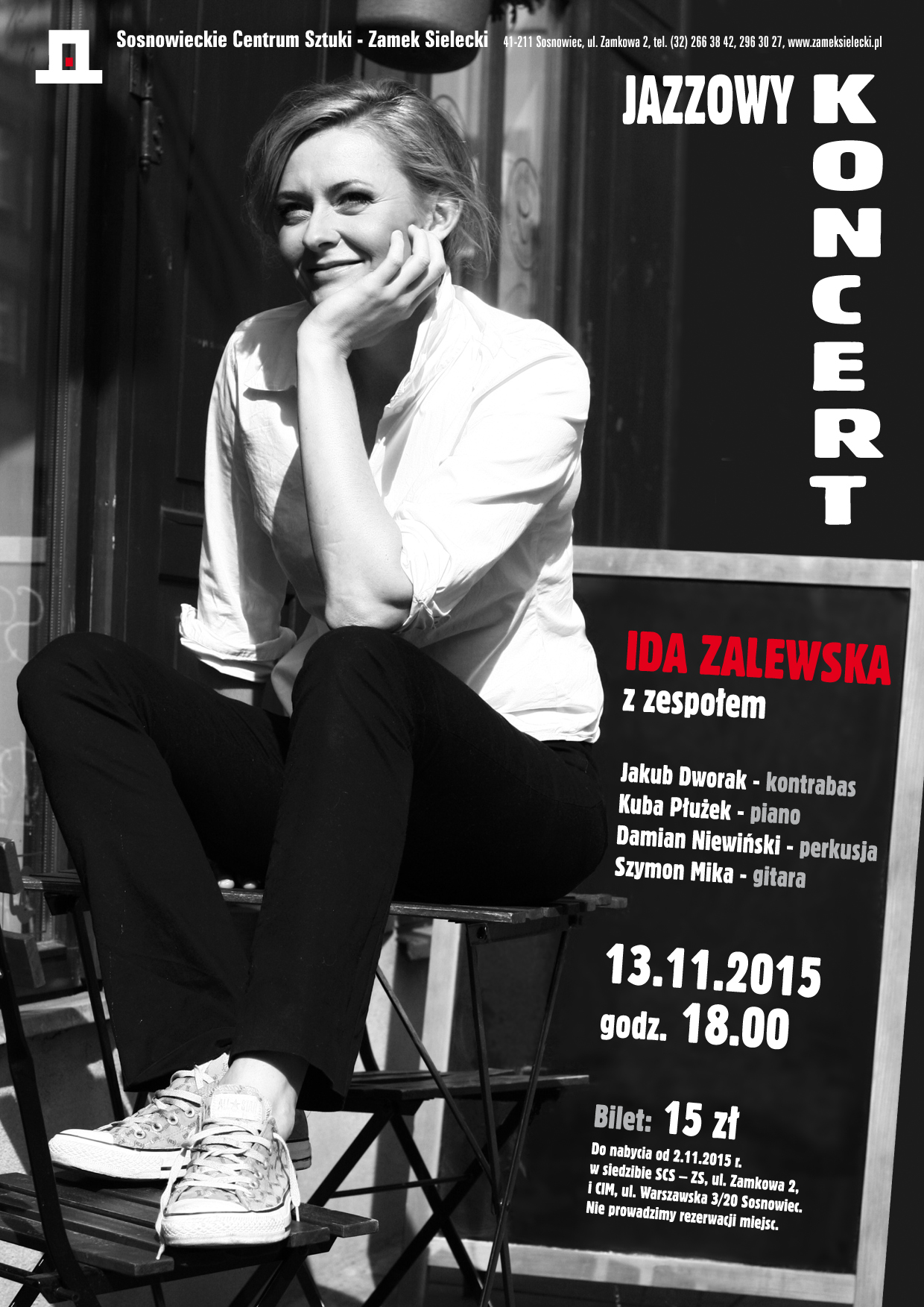 Koncert Idy Zalewskiej − plakat (źródło: materiały prasowe organizatora)
