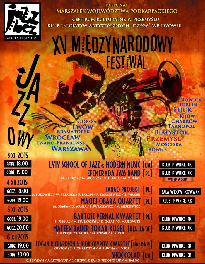 Festiwal Jazzowy „Jazz Bez” − plakat (źródło: materiały prasowe organizatora)