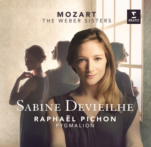 Sabine Devieilhe „Mozart – The Weber Sisters” − okładka płyty (źródło: materiały prasowe wydawcy)