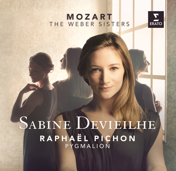 Sabine Devieilhe „Mozart – The Weber Sisters” − okładka płyty (źródło: materiały prasowe wydawcy)