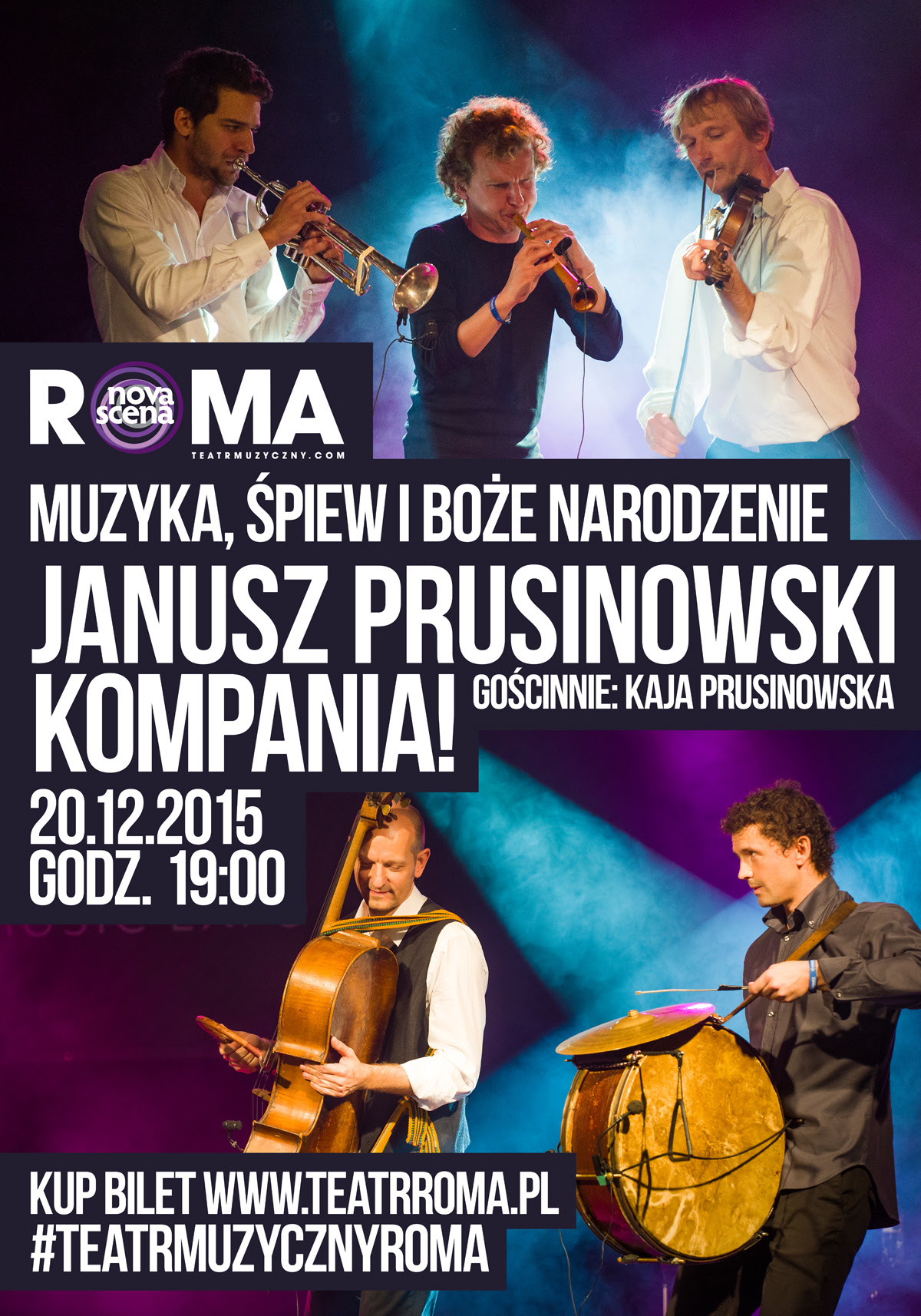 Janusz Prusinowski Kompania − plakat (źródło: materiały prasowe organizatora)
