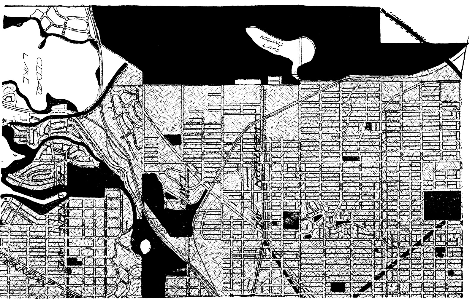 Plan Minneapolis, ilustracja z książki „Urbanistyka” Le Corbusiera, Wydawnictwo Centrum Architektury (źródło: materiały prasowe)
