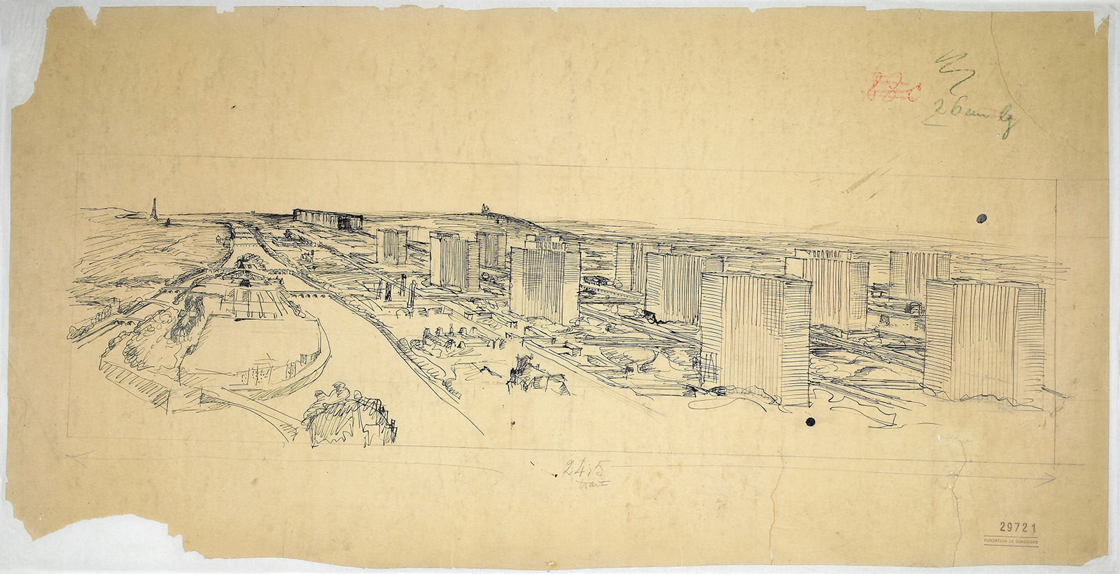 Plan Voisin dla Paryża, 1925 © Fondation Le Corbusier (źródło: materiały prasowe)