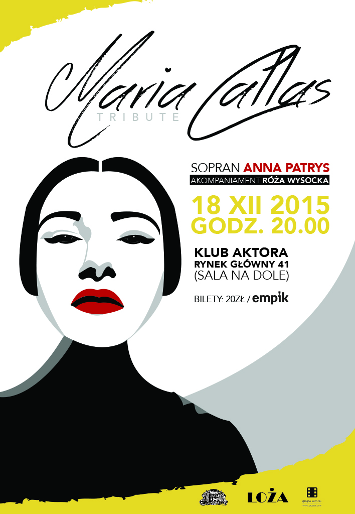 „Maria Callas Tribute” − plakat (źródło: materiały prasowe organizatora)