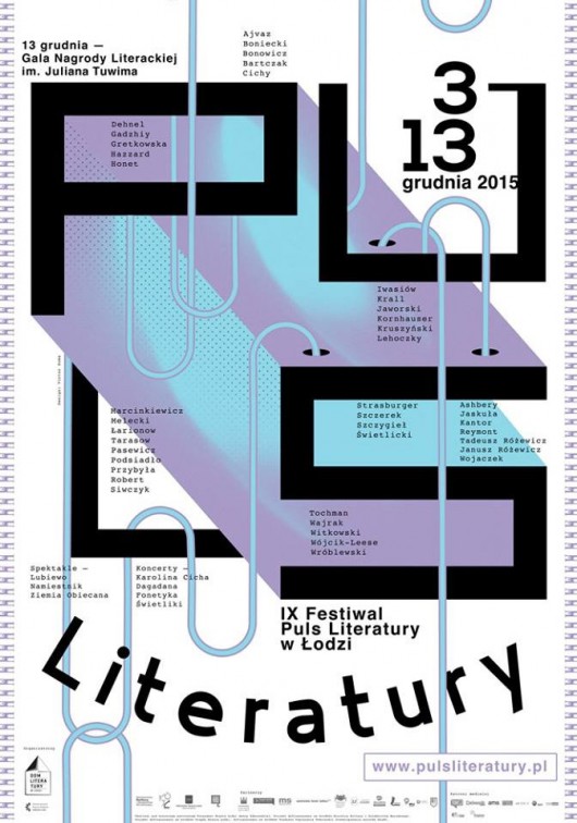 9. Festiwal Puls Literatury – plakat (źródło: materiały prasowe)