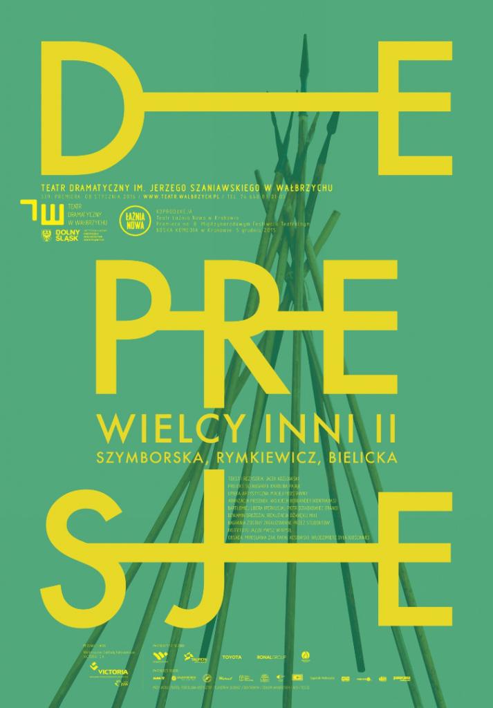 „Wielcy Inni II: DEPRESJE. SZYMBORSKA, RYMKIEWICZ, BIELICKA”, reż. Jacek Kozłowski, plakat (źródło: materiały organizatora)