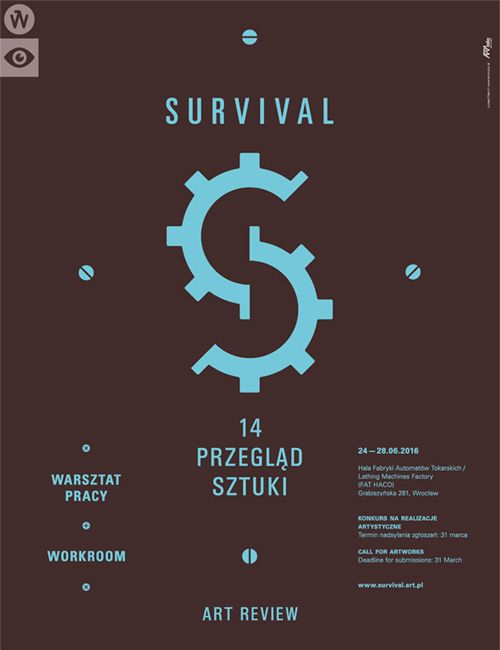 14. Przegląd Sztuki Survival, plakat (źródło: materiały prasowe organizatora)