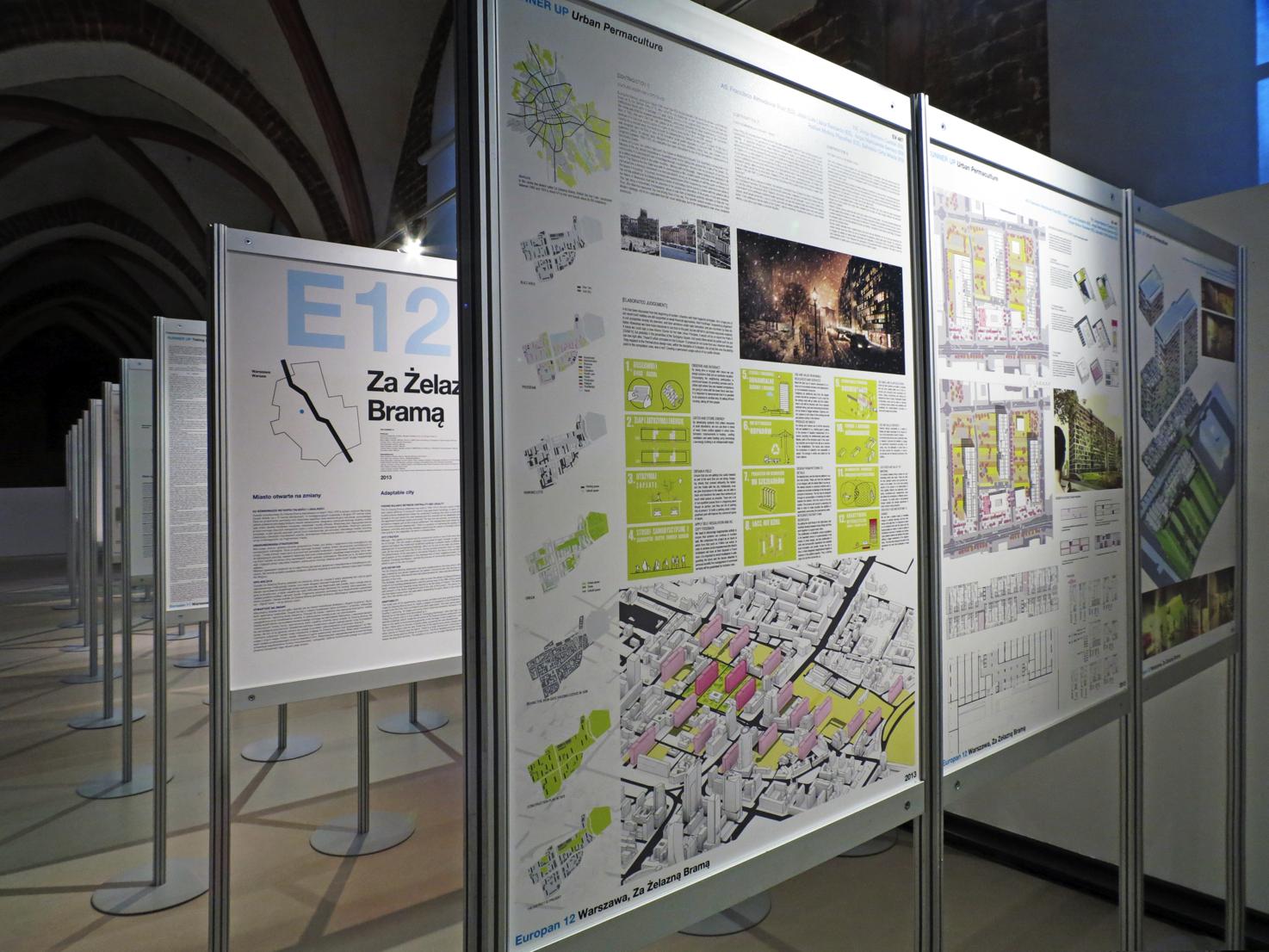 Widok wystawy „Europan laboratirum architektury”, Muzeum Architektury we Wrocławiu (źródło: materiały prasowe organizatora)