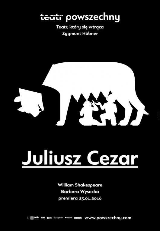 „Juliusz Cezar”, reż. Barbara Wysocka, plakat (źródło: materiały prasowe organizatora)
