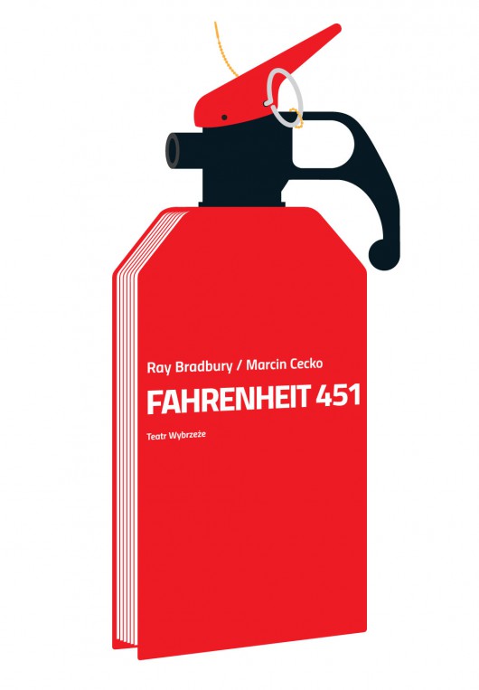 „Fahrenheit 451” – plakat Mirosława Adamczyka (źródło: materiały prasowe organizatora)