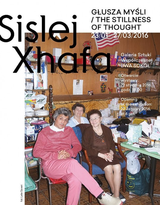 Sislej Xhafa, „Głusza myśli” – plakat (źródło: materiały prasowe organizatora)