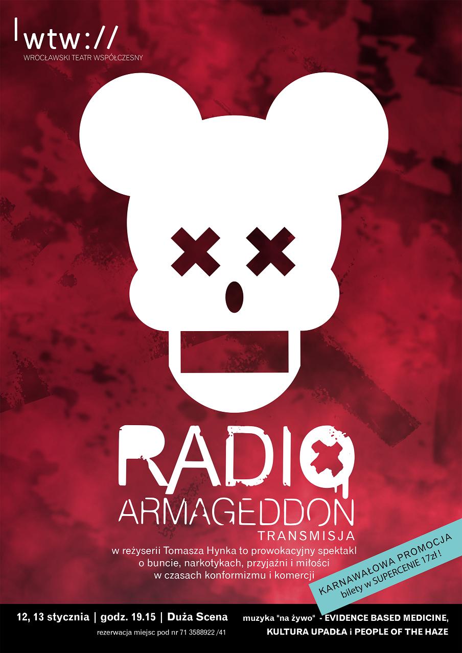 „Radio Armagrddon. Transmisja” – plakat (źródło: materiały prasowe organizatora)