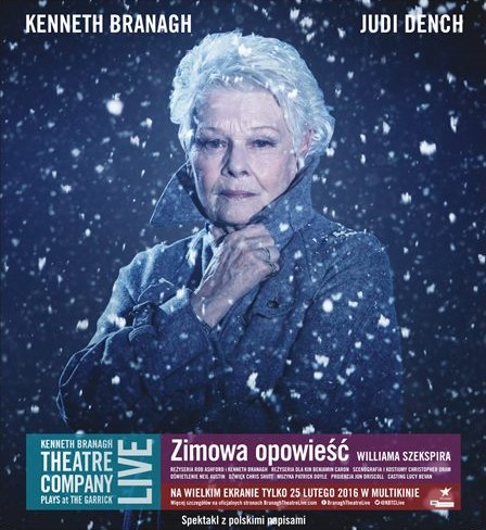 „Zimowa opowieść”, reż. Rob Ashford i Kenneth Branagh, plakat (źródło: materiały prasowe)