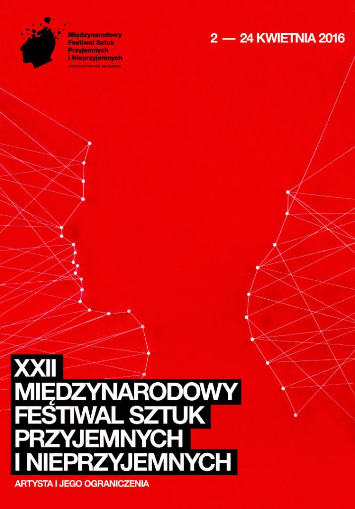 XXII Międzynarodowy Festiwal Sztuk Przyjemnych i Nieprzyjemnych – plakat (źródło: materiały prasowe organizatora)