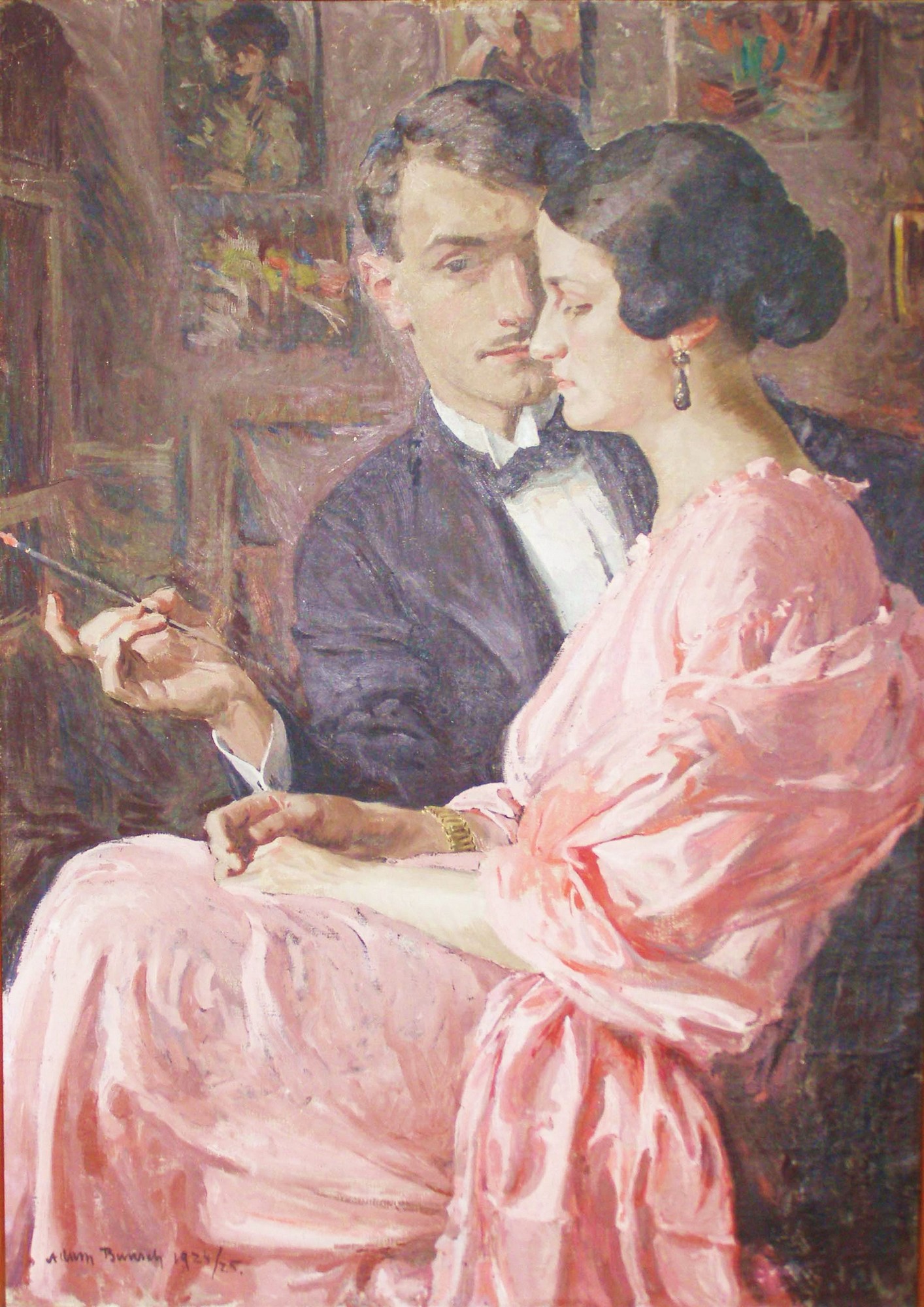 Adam Bunsch, „Autoportret z żoną”, 1924–1925, własność prywatna (źródło: materiały prasowe)
