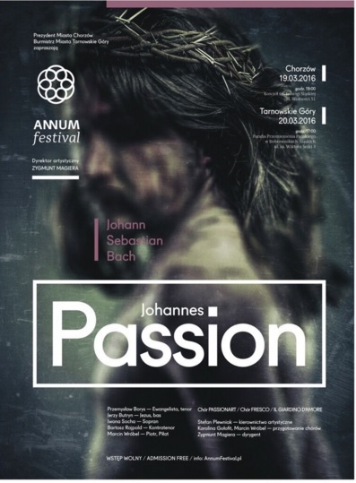 „Johannes Passion” – plakat (źródło: materiały prasowe organizatora)