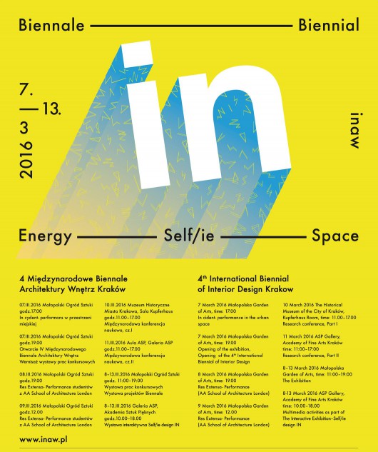 IV Międzynarodowe Biennale Architektury Wnętrz, plakat (źródło: materiały prasowe organizatora)