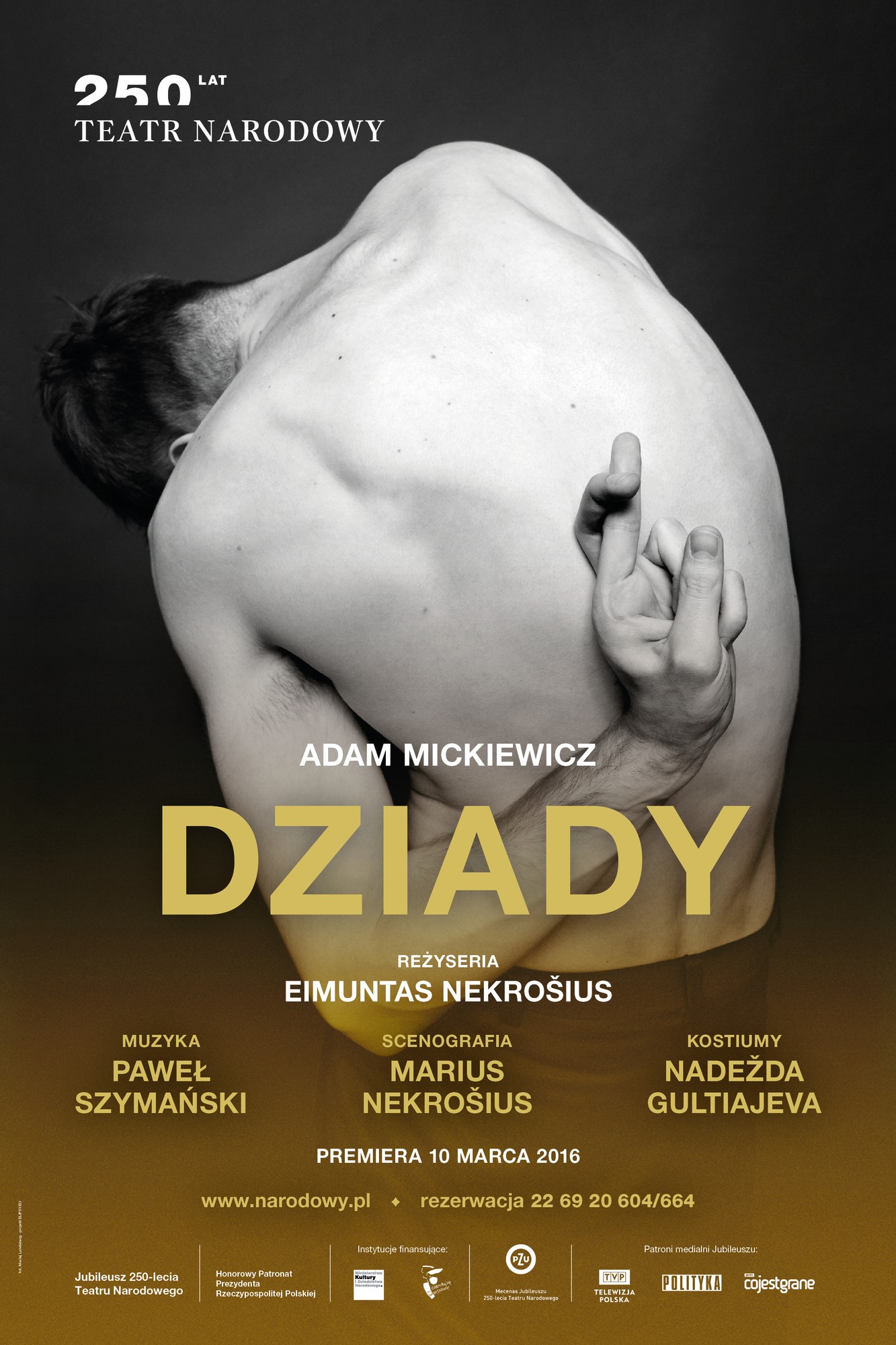 „Dziady”, Teatr Narodowy w Warszawie, plakat (źródło: materiały prasowe)