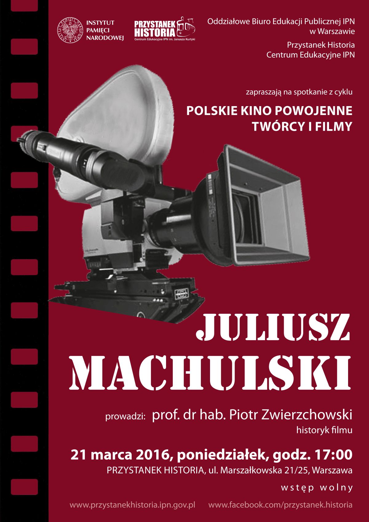 „Kino według Juliusza Machulskiego” (źródło: materiały prasowe organizatora)