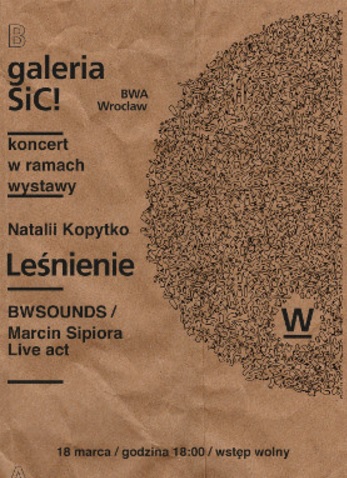 Macin Sipora, „live act” – plakat (źródło: materiały prasowe organizatora)