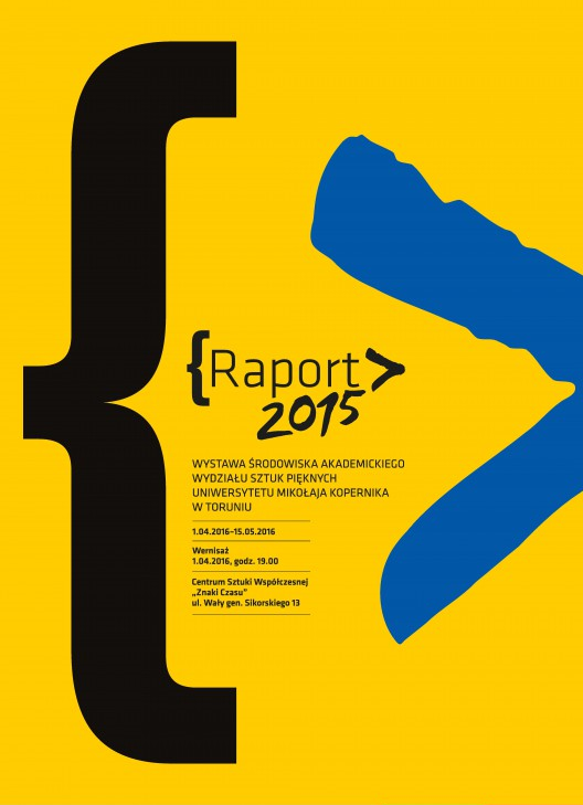 „Raport 2015”, plakat (źródło: materiały prasowe organizatora)