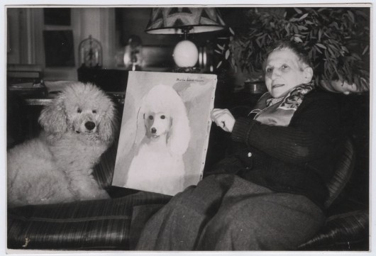 Gertruda Stein, Basket II i portret Basketa II pędzla Marie Laurencin, 1940–46, Van Vechten Papers, Yale Collection of American Literature, Beinecke Rare Book and Manuscript Library, Yale University (źródło: materiały prasowe organizatora)