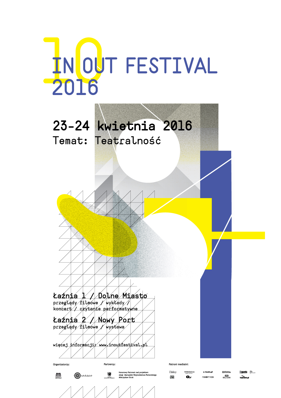 „10. IN OUT Festival” – plakat (źródło: materiały prasowe organizatora)