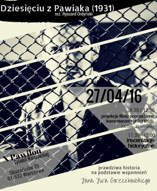 „Dziesięciu z Pawiaka”, plakat wydarzenia (źródło: materiały prasowe organizatora)