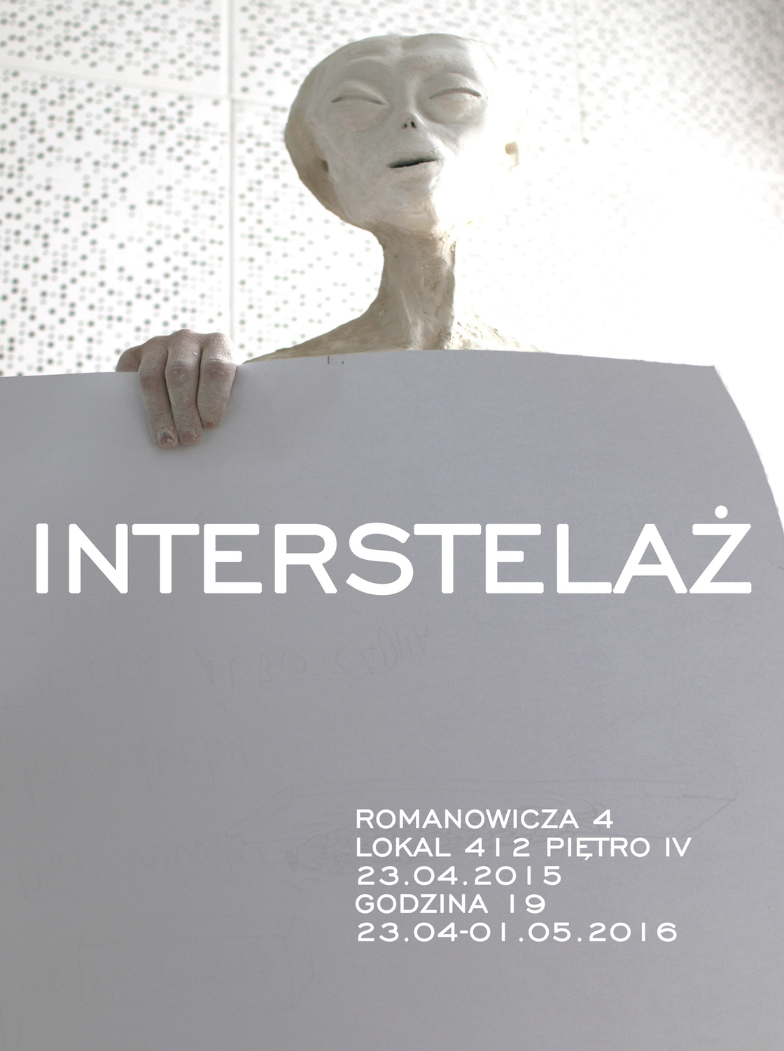 Wystawa „Interstelaż” – plakat (źródło: materiały prasowe organizatora)