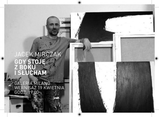 „Gdy stoję z boku i słucham”, Jakub Mirczak, plakat (źródło: materiały prasowe organizatora)