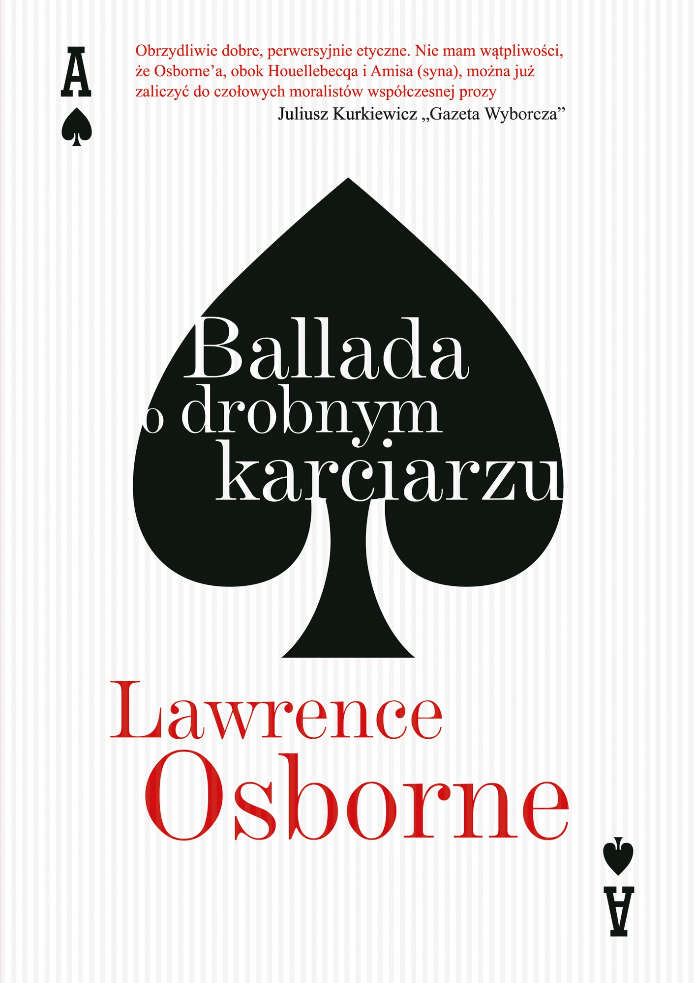 Lawrence Osborne, „Ballada o drobnym karciarzu” – okładka (źródło: materiały prasowe)