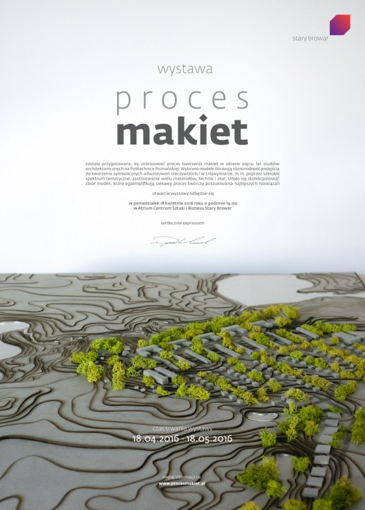 „Proces makiet”, plakat (źródło: materiały prasowe organizatora)